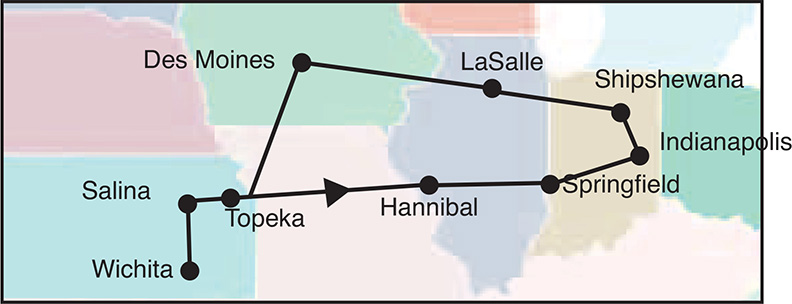 Northern Indiana Tour Map