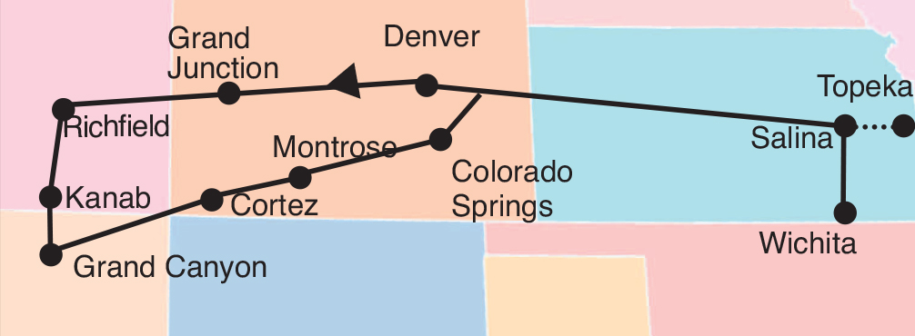 Canyonlands Tour Map